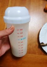豆乳バナナの作り方 30秒くらいシェイクする 豆乳バナナの作り方 30秒くらいシェイクする